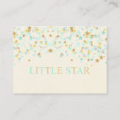 Twinkle Little Star Windler Minze Gold Creme Begleitkarte (Rückseite)