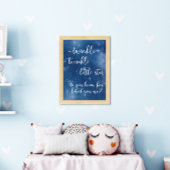 Twinkle Little Star Wisst ihr, wie geliebt ihr sei Poster