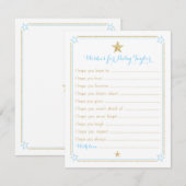 Twinkle Little Star wünscht sich Baby Blue Gold (Vorne/Hinten)