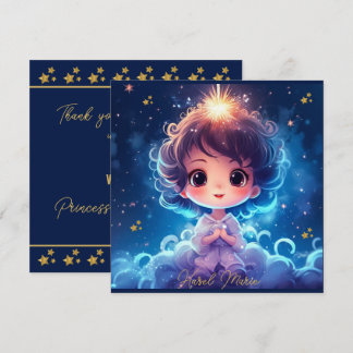 Twinkle Little Starry Princess Girl Birthday Dankeskarte