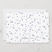 Twinkle Little Stars Kinderdusche Einladungen (Rückseite)