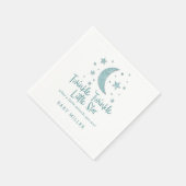 Twinkle Little Stars Mint Babydusche Serviette (Ecke)