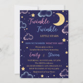 Twinkle Night Little Star Gender Offenlegung Einla Einladung (Vorderseite)