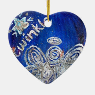 Twinkle Silver Angel Kunst, Dichtung und Musik Keramik Ornament