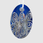 Twinkle Silver Angel Kunst, Dichtung und Musik Ornament (Vorderseite)