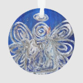 Twinkle Silver Angel Kunst, Dichtung und Musik Ornament (Rückseite)