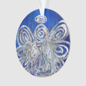 Twinkle Silver Angel Kunst, Dichtung und Musik Ornament (Vorderseite)