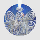 Twinkle Silver Angel Kunst, Dichtung und Musik Ornament (Vorderseite)