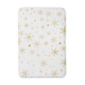Twinkle Snowflake 3 -Gold & White- Badematte (Vorderseite Vertikal)