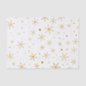Twinkle Snowflake 3 -Gold & White- Seidenpapier (Vorderseite)
