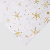 Twinkle Snowflake 3 -Gold & White- Seidenpapier (Ausschnitt)