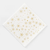 Twinkle Snowflake 3 -Gold & White- Serviette (Ecke)