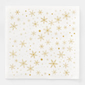 Twinkle Snowflake 3 -Gold & White- Serviette (Vorderseite)
