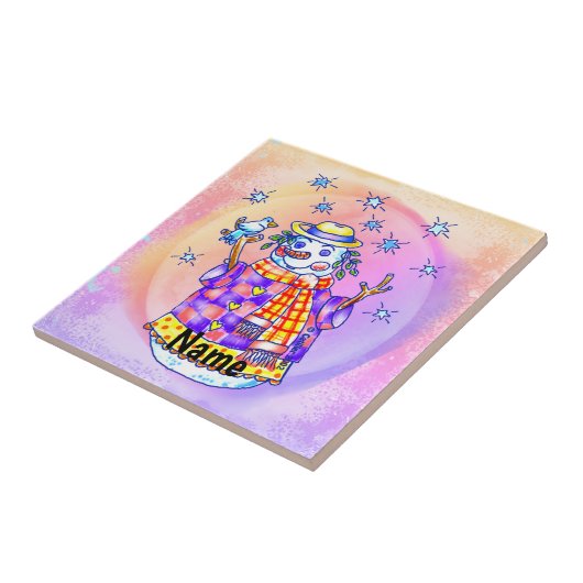 Twinkle Snowman Fliese (Seite)
