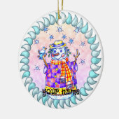 Twinkle Snowman-Ornamente Keramik Ornament (Links)