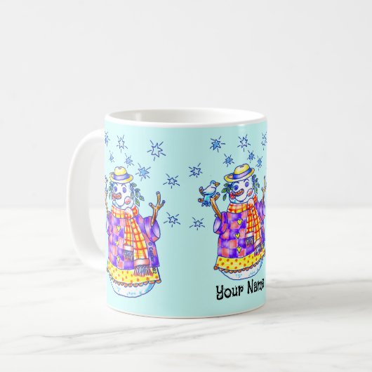 Twinkle Snowman Tasse (Vorderseite Links)