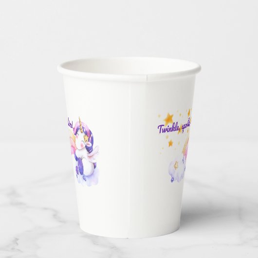 ⭐ Twinkle Sparkle Einhorn Paper Cup 🌈 ✨ Pappbecher (Rechts)