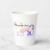 ⭐ Twinkle Sparkle Einhorn Paper Cup 🌈 ✨ Pappbecher (Vorderseite)