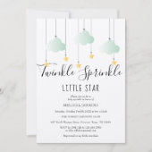 Twinkle Sprinkle Baby Dusche Rustikale Boho Einladung (Vorderseite)