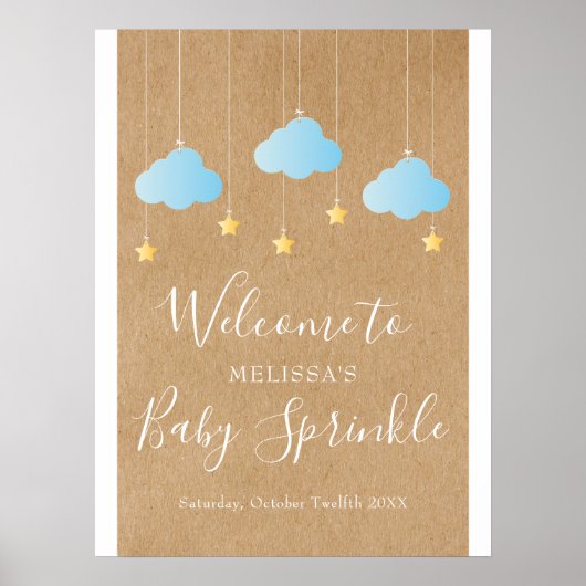 Twinkle Sprinkle Baby Sprinkle / Dusche Willkommen Poster (Vorne)