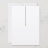 Twinkle Sprinkle Babydusche Rosa Rustikaler Boho Einladung (Rückseite)