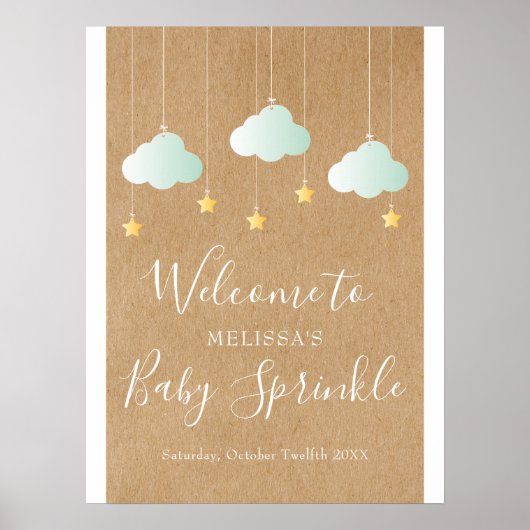 Twinkle Sprinkle Babydusche / Sprinkle Empfang Poster (Vorne)