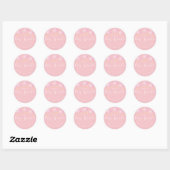 Twinkle sprinkle kleine Stern Babydusche pink Runder Aufkleber (Blatt)