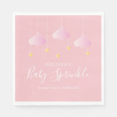 Twinkle sprinkle kleine Stern Mädchen Dusche pink Serviette (Vorderseite)
