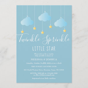Twinkle Sprinkle Kleiner Stern Baby Sprinkle/Showe Einladung