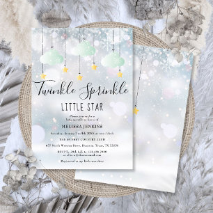 Twinkle Sprinkle Kleiner Stern Winter-Baby-Party Einladung