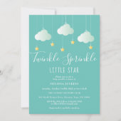 Twinkle Sprinkle Little Star Baby Dusche Einladung (Vorderseite)