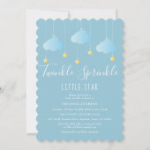 Twinkle Sprinkle Little Star Baby Dusche Sprinkle Einladung (Vorderseite)