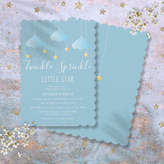Twinkle Sprinkle Little Star Baby Dusche Sprinkle Einladung