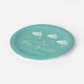 Twinkle Sprinkle Little Star Baby Dusche/Sprinkle Pappteller (Schrägansicht)