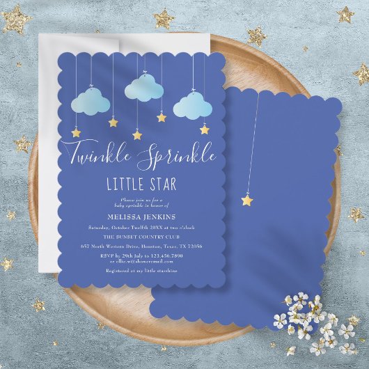 Twinkle Sprinkle Little Star Baby Sprinkle/Dusche Einladung