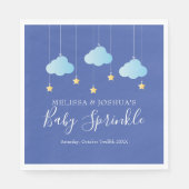 Twinkle Sprinkle Little Star Blue Baby Sprinkle Serviette (Vorderseite)