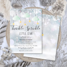 Twinkle Sprinkle Little Star Winter Baby Dusche