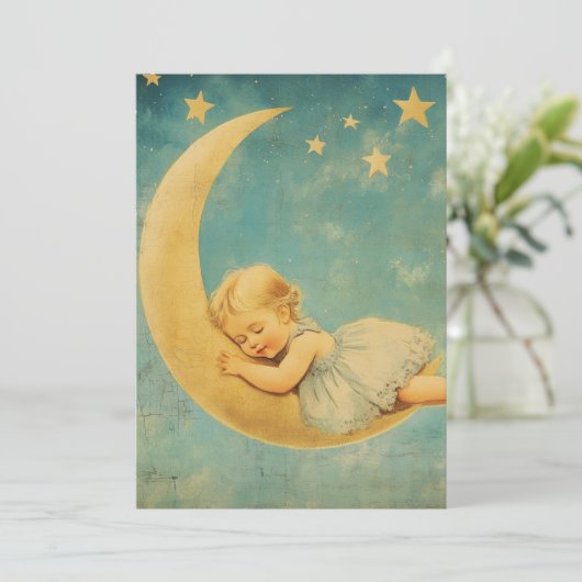 Twinkle Sprinkle | Nachtträume Einladung (Stehend Vorderseite)