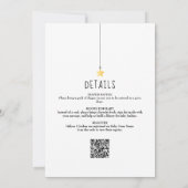 Twinkle Sprinkle neutral in einer Babydusche Einladung (Rückseite)