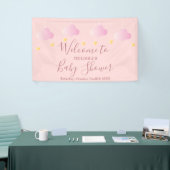 Twinkle Sprinkle Pink Baby Girl Dusche Empfang Banner (Messeveranstaltung)