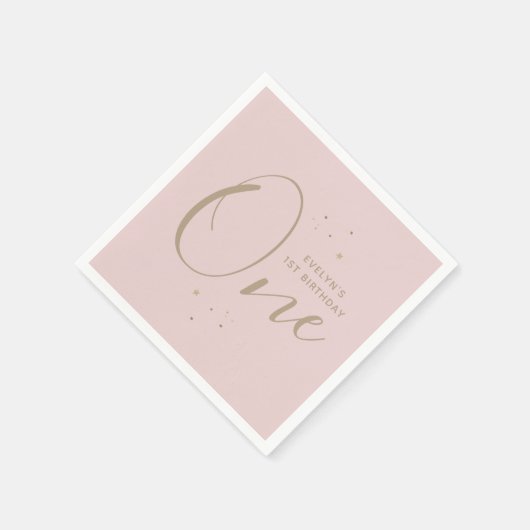 Twinkle Star 1. Geburtstag Serviette (Ecke)