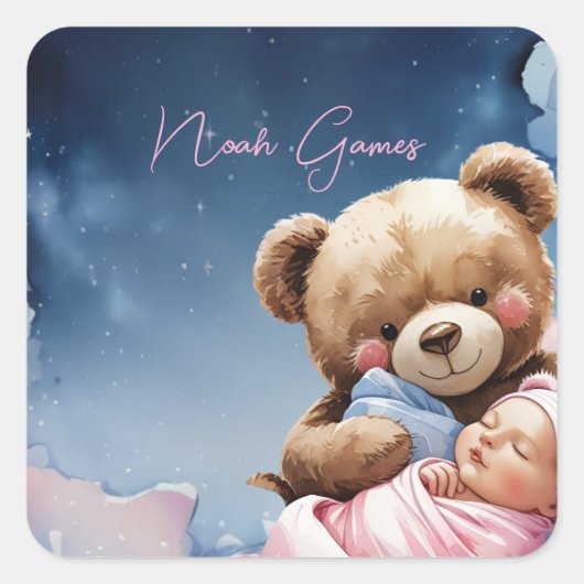 Twinkle Star Baby Boy Sticker (Vorderseite)