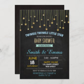 Twinkle Star Baby Dusche Einladung (Vorne/Hinten)