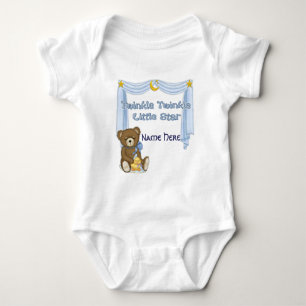 Twinkle Star Bear - Blau Baby Strampler