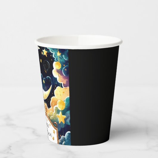 Twinkle Star Boho Celestial Baby Shower Pappbecher (Links)