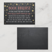 Twinkle Star Book Request, Pink, Kinderzimmer Rhym Begleitkarte (Vorne/Hinten)