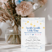 Twinkle Star Gender Reveal Niedlich String Light Einladung