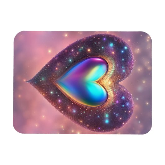Twinkle Star Heart Magnet (Horizontal)