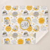 Twinkle Star | Monogram Sherpa Blanket Sherpadecke (Vorderseite (Horizontal))