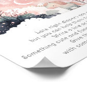 Twinkle Star Unicorn Dusche Späte Nacht Windeln Poster (Ecke)